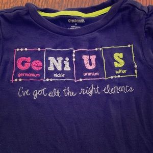 Very cute genius girls T-shirt